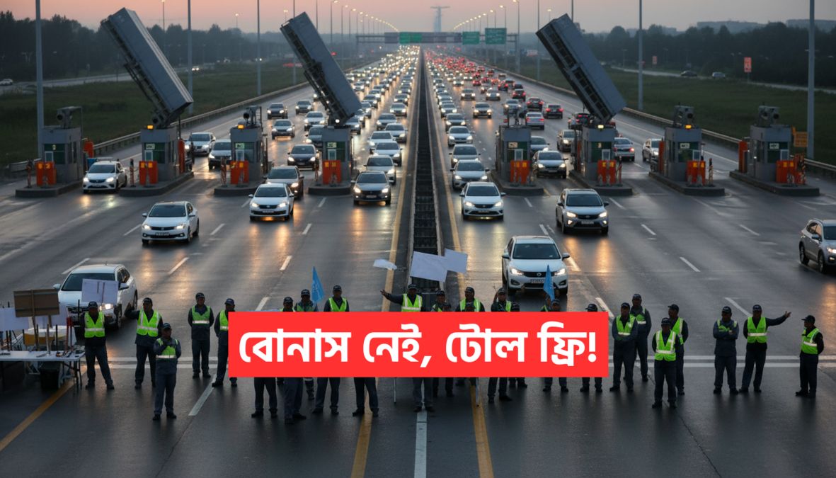 Toll Plaza Protest